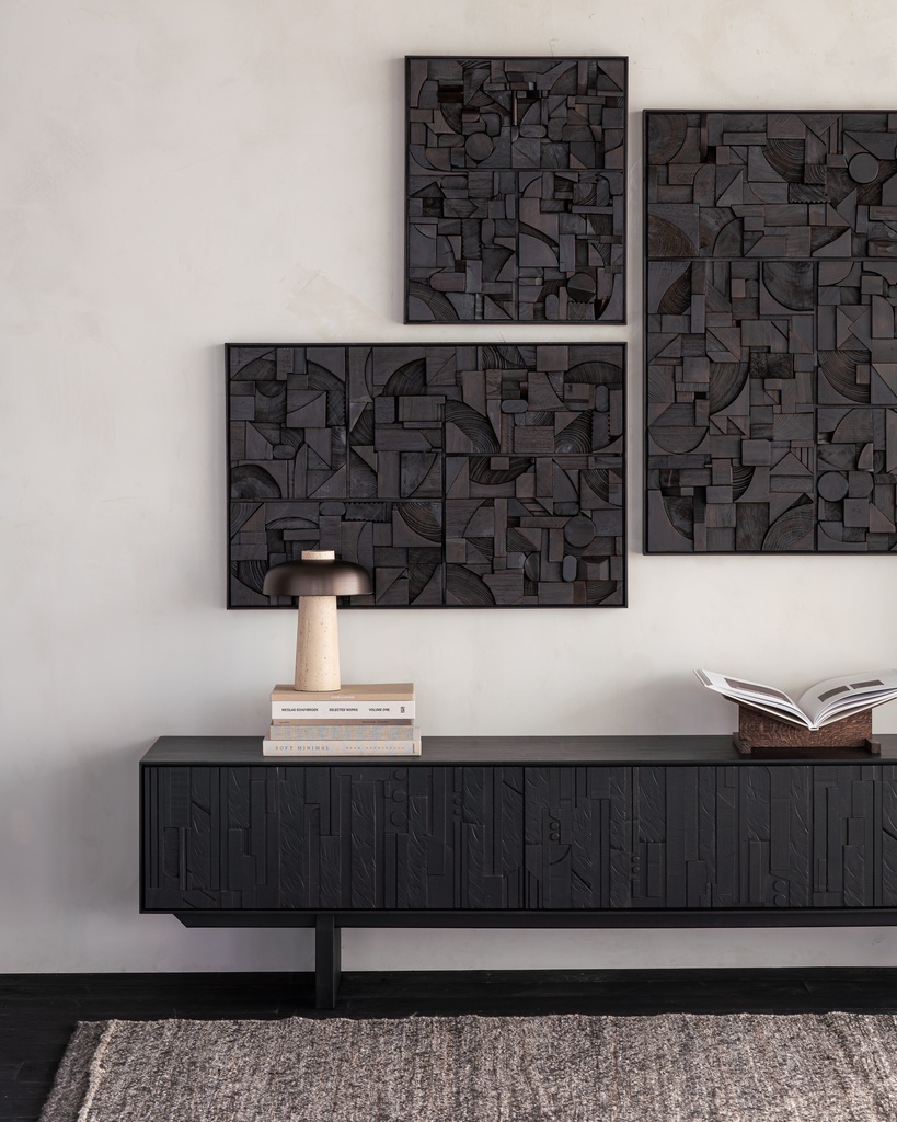 Layered Clay Wall Art L
