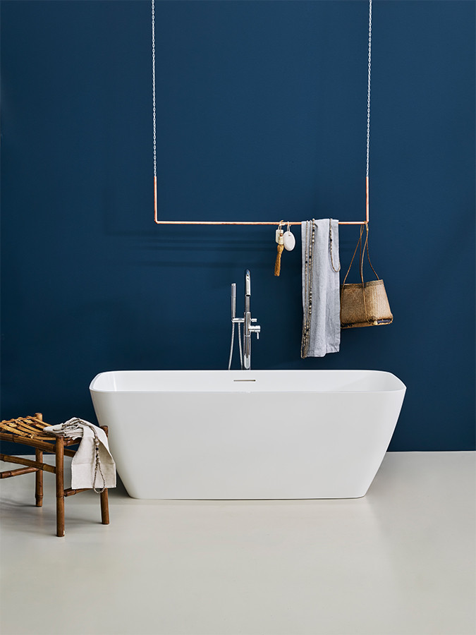 Vicenza Natural Stone Bath (Gloss White)